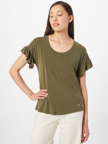 Key Largo Shirt 'LARISSA' in Groen: voorkant