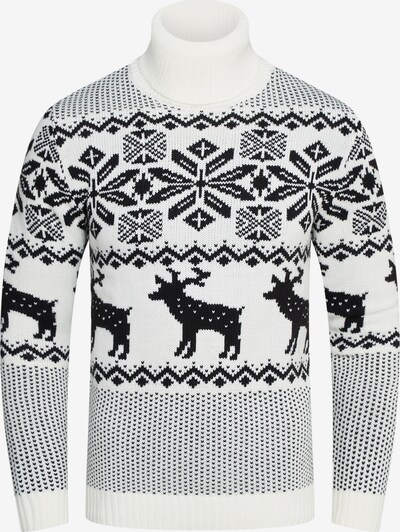 behype Pullover in weiß, Produktansicht