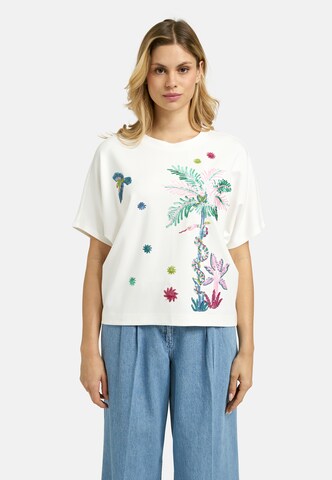 Milano Italy Sweatshirt in White: front