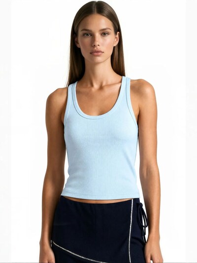 Busem Haut 'Tanktops & Camis' en S en bleu clair, Vue avec produit