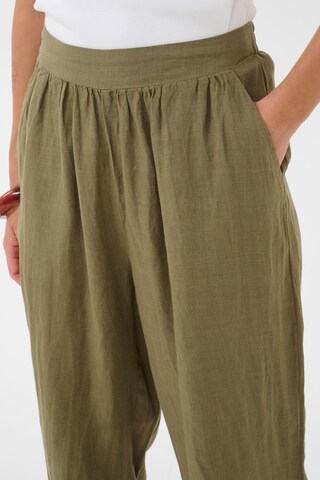 CULTURE - Loosefit Pantalón 'CUAniela Molly' en verde