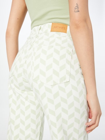 Monki Wide leg Jeans in Green