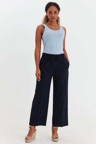 b.young Loose fit Pleated Pants in Blue