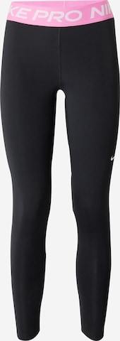 NIKE Workout Pants 'Pro' in Black: front