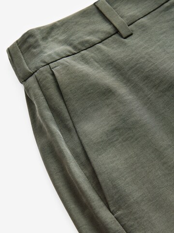 Regular Pantalon à plis Next en vert