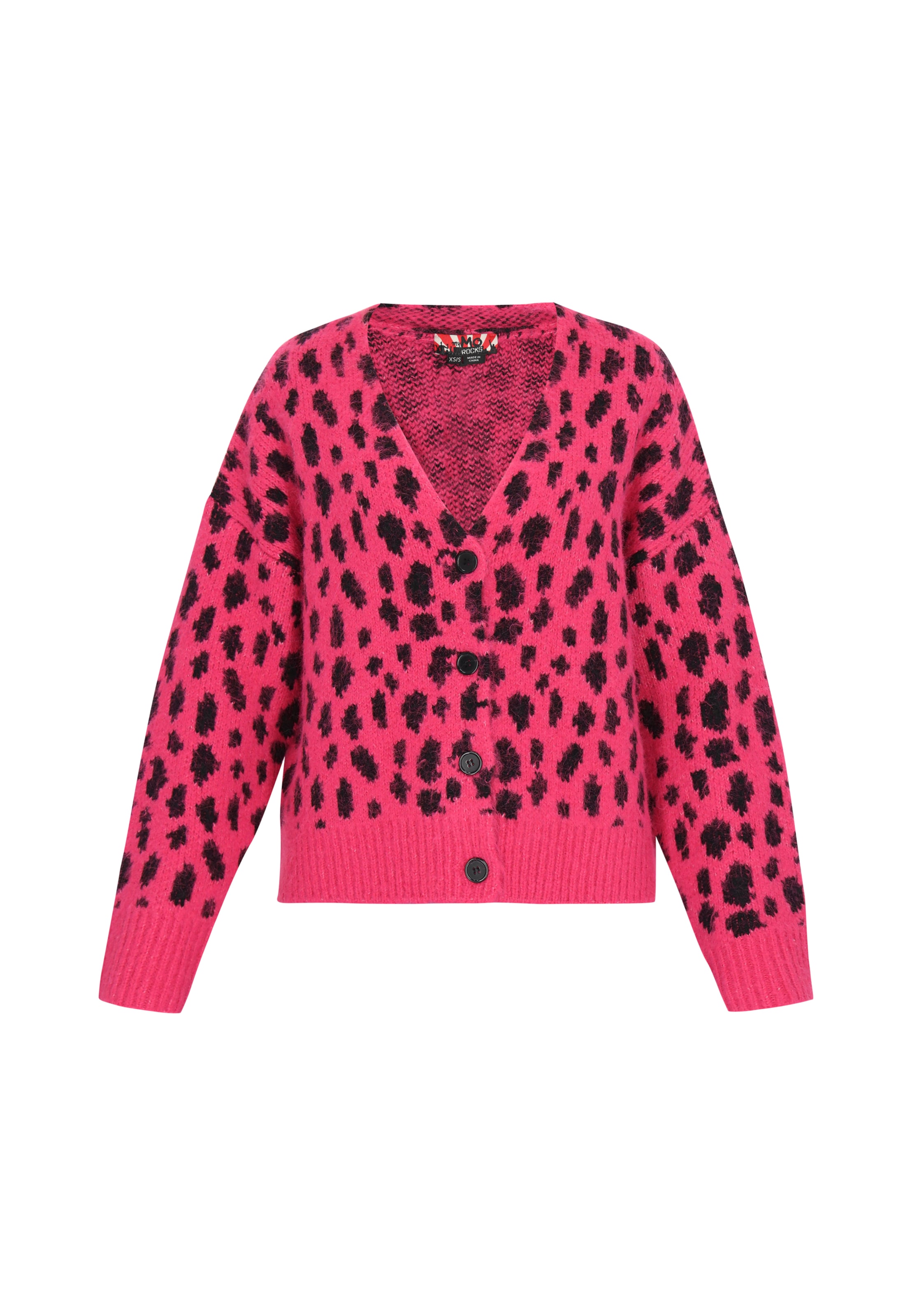 myMo ROCKS Oversized vest in Roze: voorkant