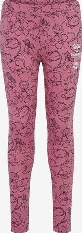 Hummel Skinny Leggings 'Maya' in Pink: predná strana