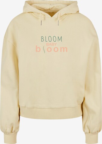 Merchcode Sweatshirt 'Spring - Bloom baby' in Gelb: predná strana