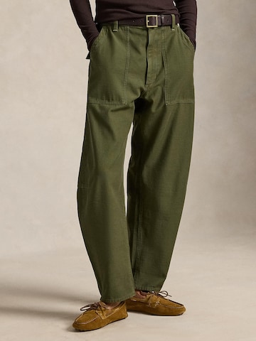 Polo Ralph Lauren Baggy Trousers 'REVERSE' in Green: front