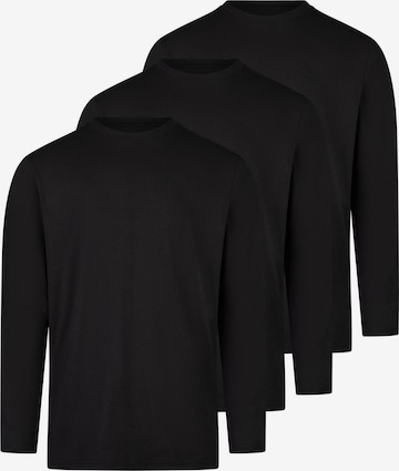 Ragman Shirt 'Basic' in Black: front
