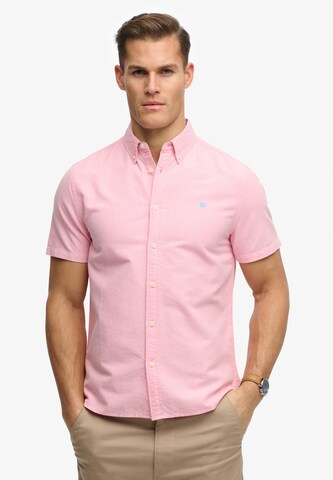 Superdry & Co Regular Fit Hemd in Pink: Vorderseite