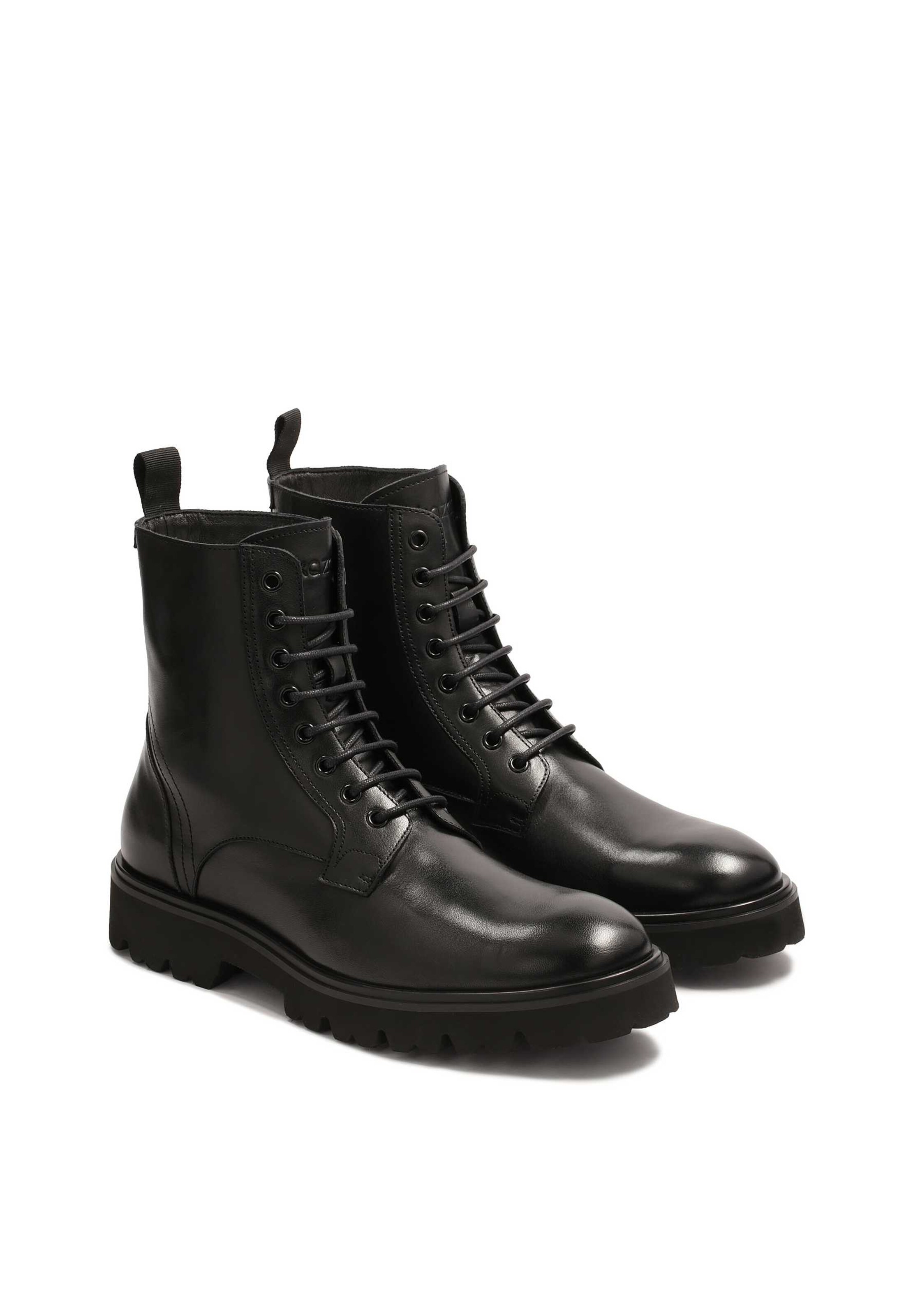 Kazar Ботинки на шнуровке в Черный