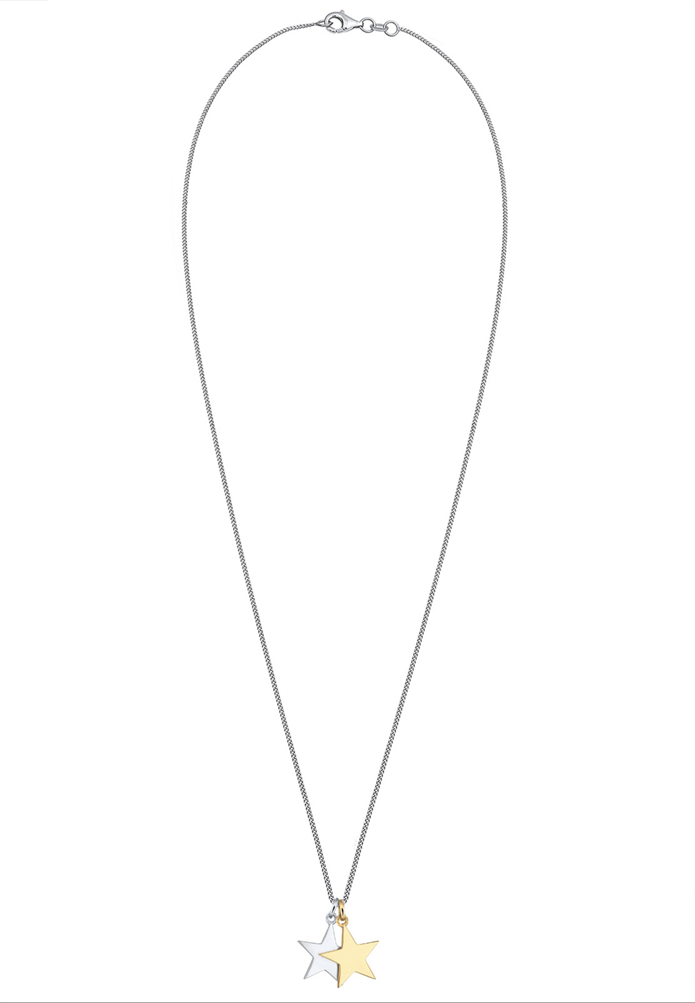 ELLI Ketting ' Astro' in Zilver: voorkant