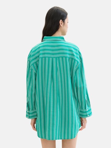 TOM TAILOR DENIM Bluse in Grün
