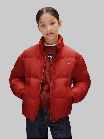 Calvin Klein Jeans Regular Jacke in Rot: Vorderseite
