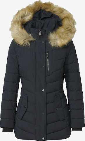 KOROSHI Winterparka in Blauw: voorkant