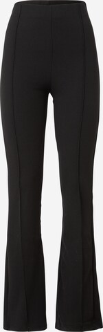 Gina Tricot Flared Pants 'Lindy' in Black: front