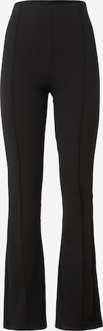 Gina Tricot Flared Trousers 'Lindy' in Black: front
