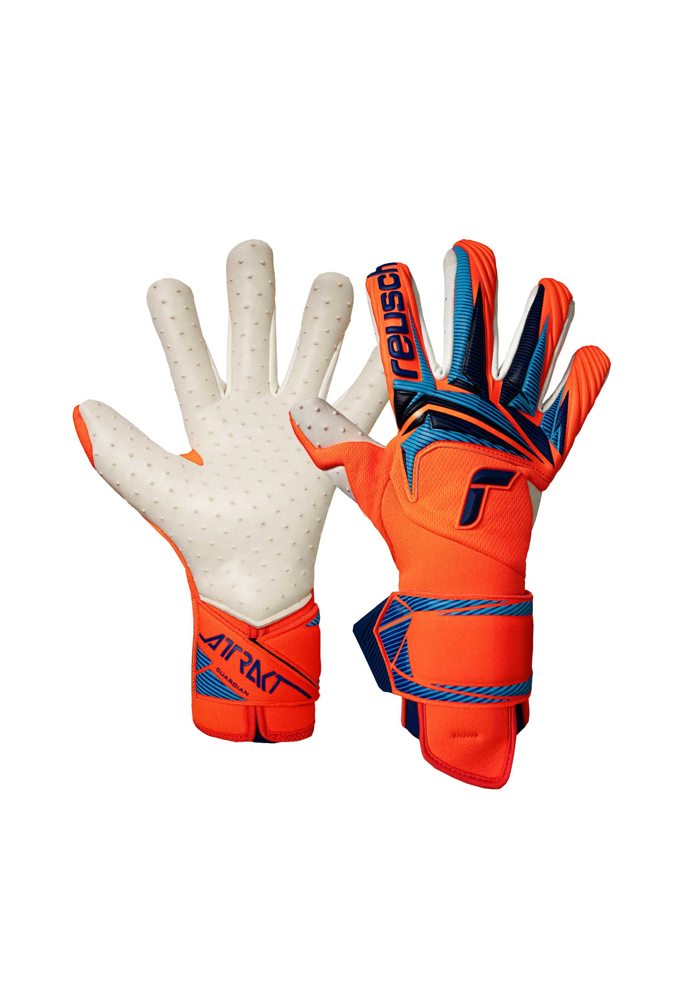REUSCH Sporthandschoenen 'Attrakt SpeedBump Guardian' in Blauw: voorkant