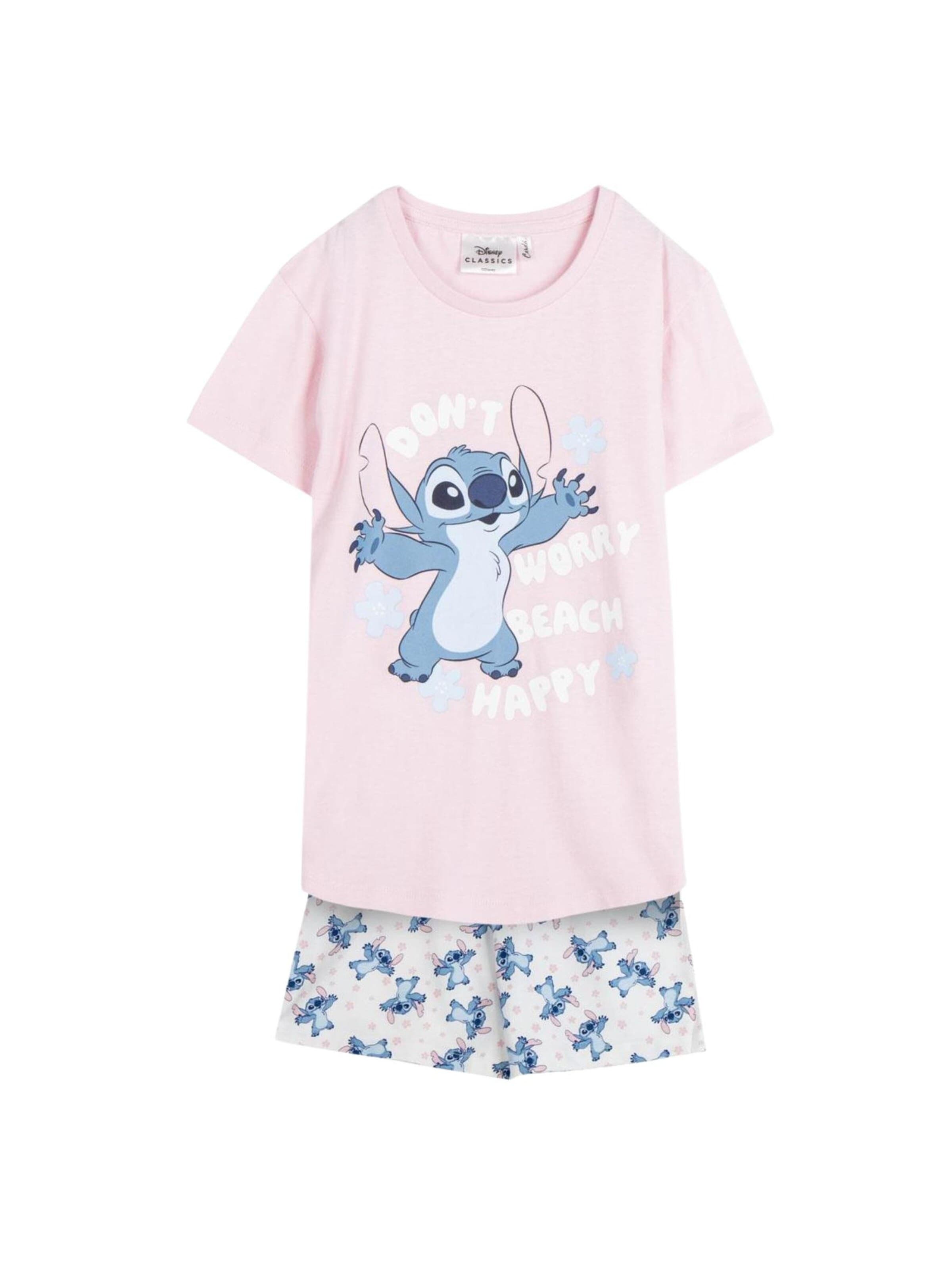 Cerdá Pajamas 'Stitch Schlafanzug kurz' in Pink: front