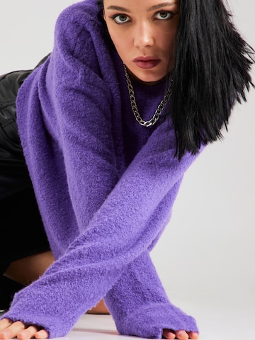 ABOUT YOU x Chiara Biasi Sweater 'Charlie' in Purple