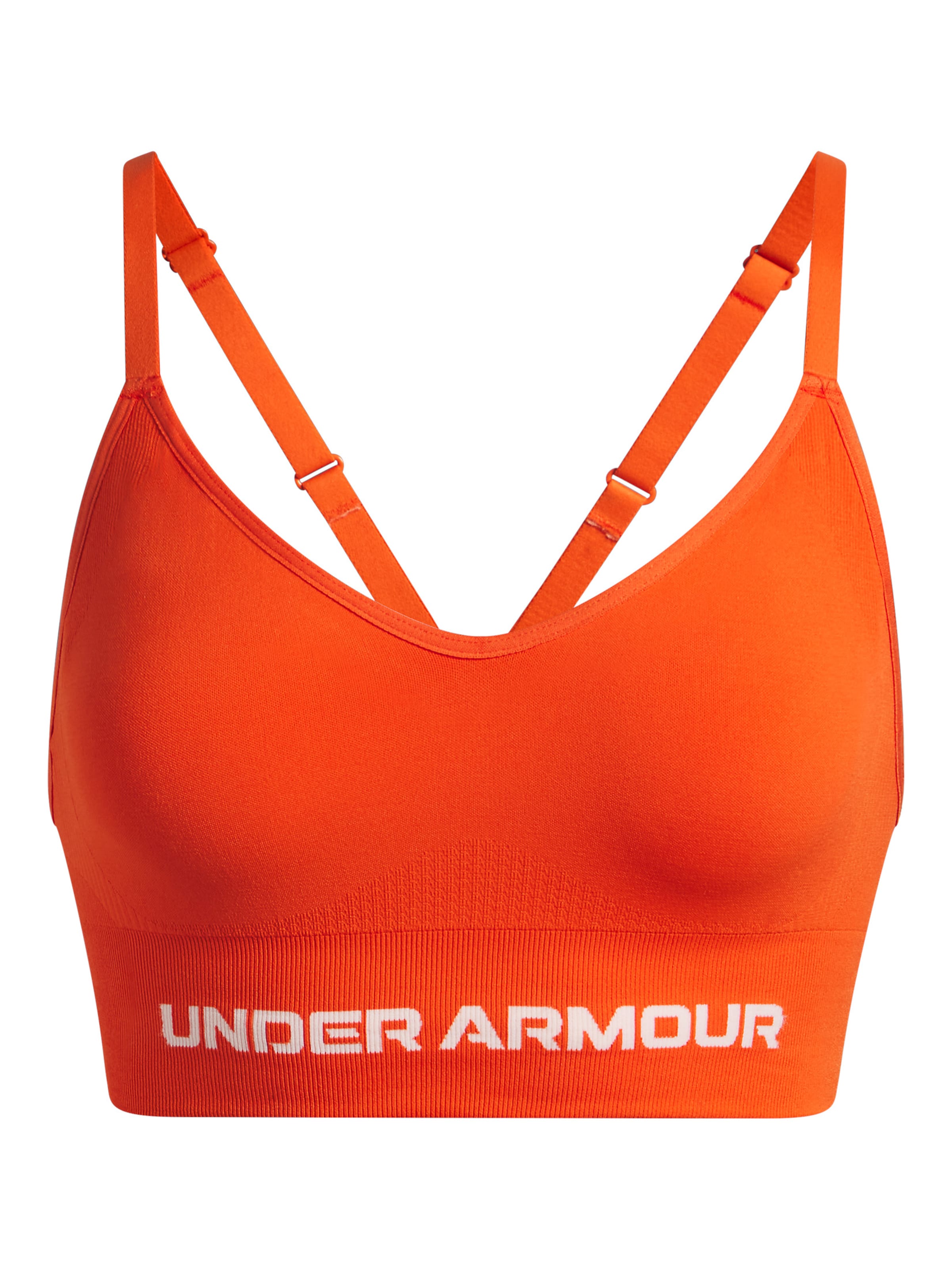 UNDER ARMOUR Bralette Sports Bra 'Vanish' in Orange: front