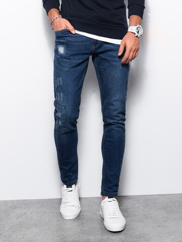 Coupe slim Jean 'P1062' Ombre en bleu