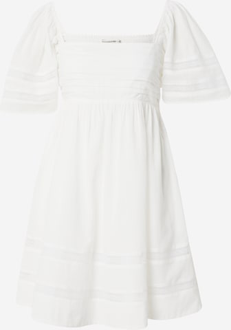 Abercrombie & Fitch - Vestido de verano 'EMERSON' en blanco: frente