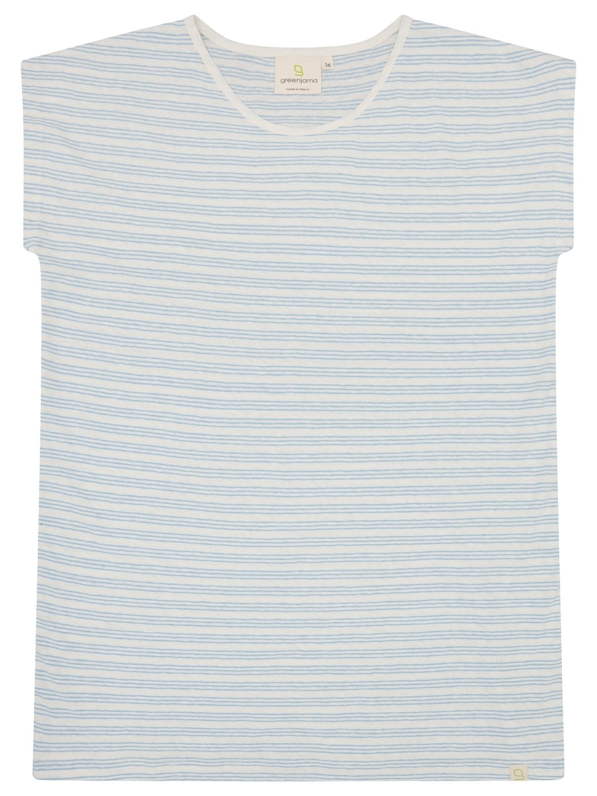 greenjama Pajama Shirt in Blue: front