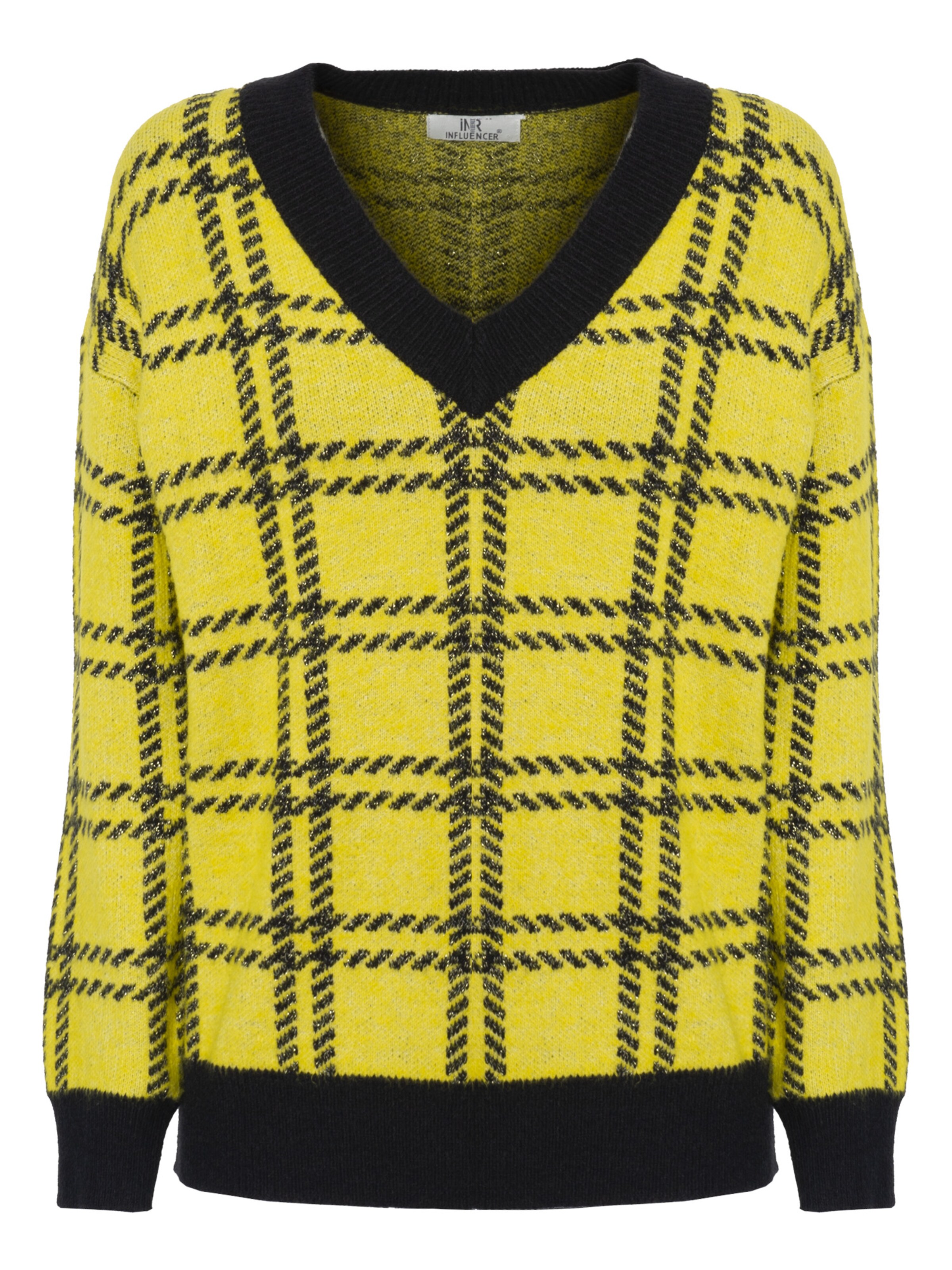 Influencer Πουλόβερ σε κίτρινο: μπροστά