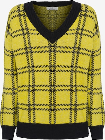 Pull-over Influencer en jaune : devant