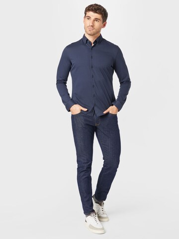 BRAX Regular fit Business Shirt 'Daniel' in Blue