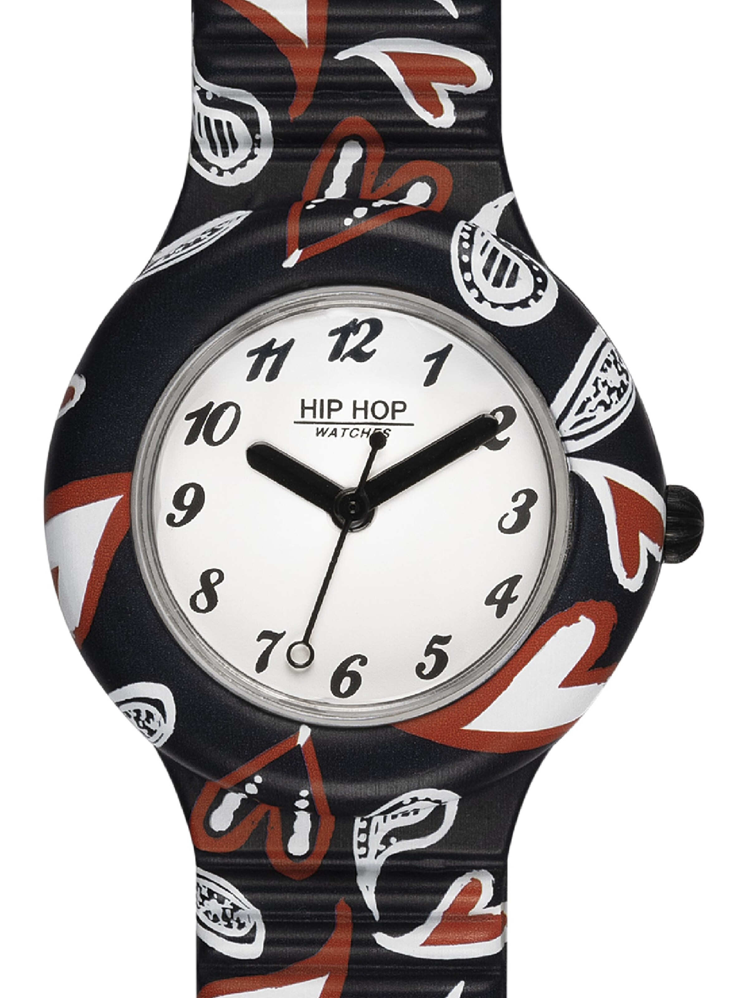 Orologio analogico 'Heart by Heart' di Hip Hop in nero