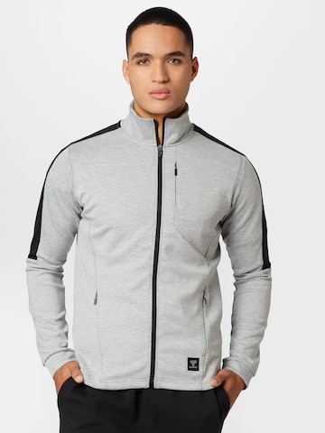 Veste de survêtement Hummel en gris : devant