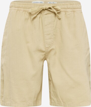 COLOURS & SONS Regular Trousers in Beige: front