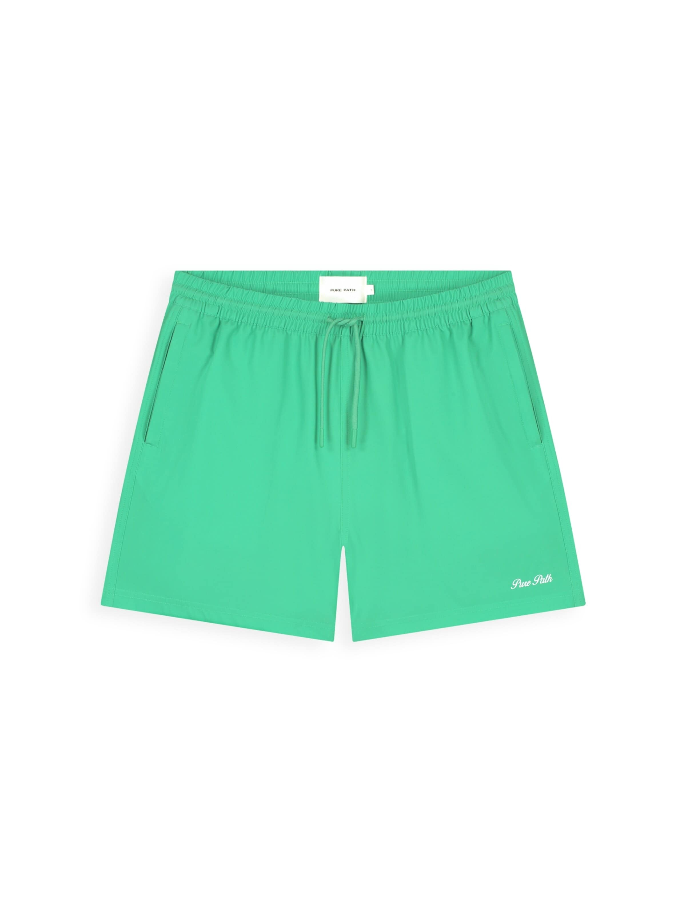 Pure Path Board Shorts in Green: front