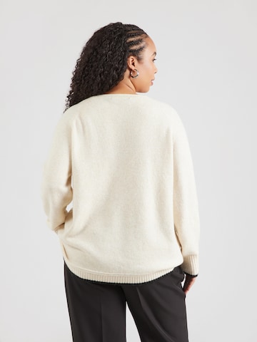 Vero Moda Curve Pullover 'VMCAQUARIUS' in Beige