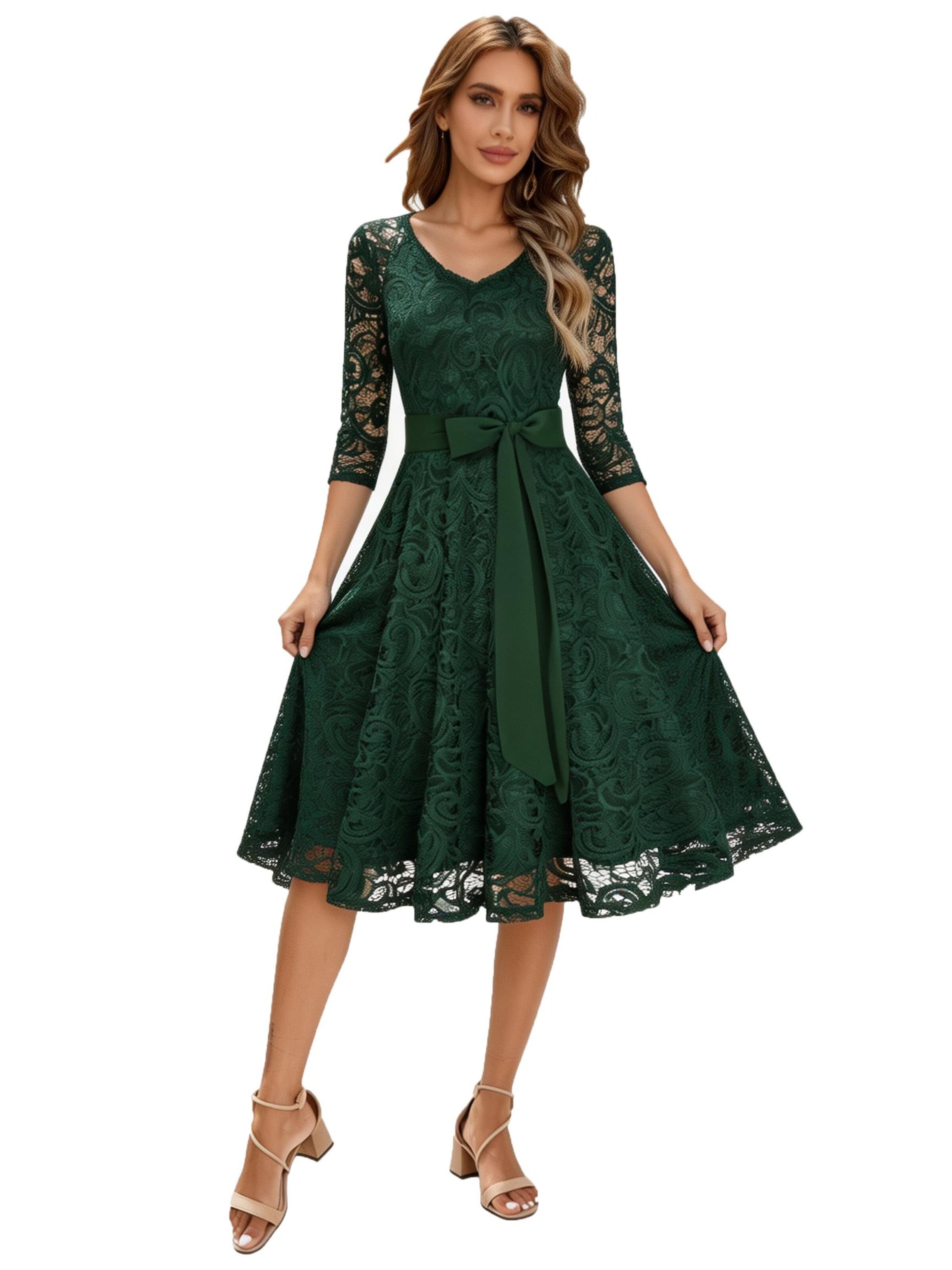 KoJooin Dress in Green: front