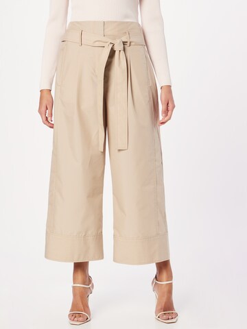 3.1 Phillip Lim Wide leg Veckad byxa i grön: framsida