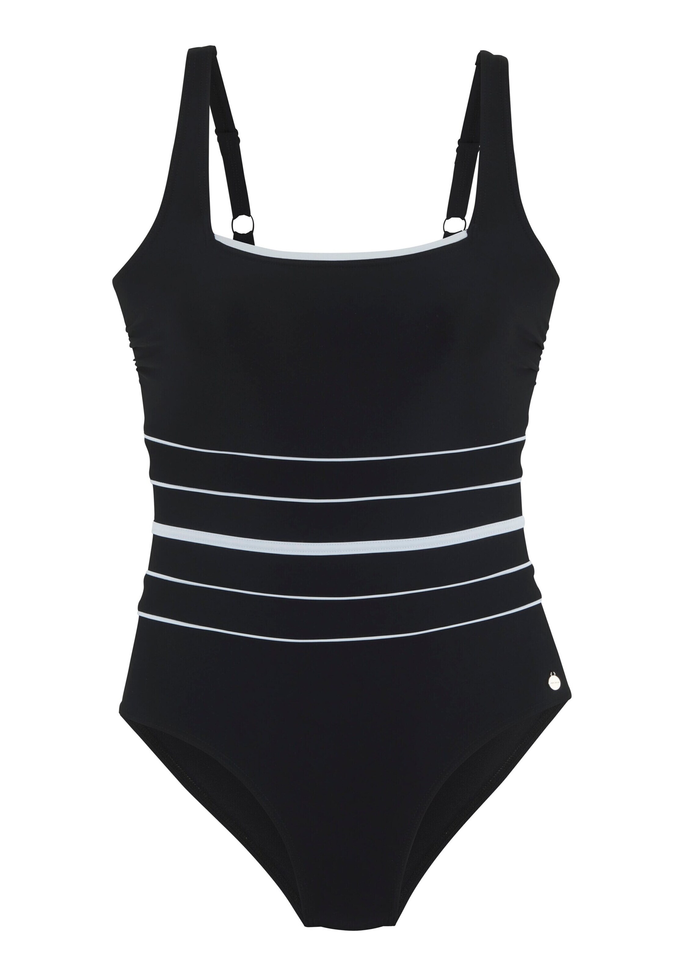 LASCANA Bustier Fürdőruhák - fekete: elől