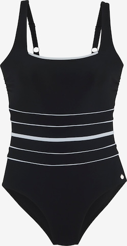 juoda LASCANA Biustjė Maudymosi kostiumėlis: priekis