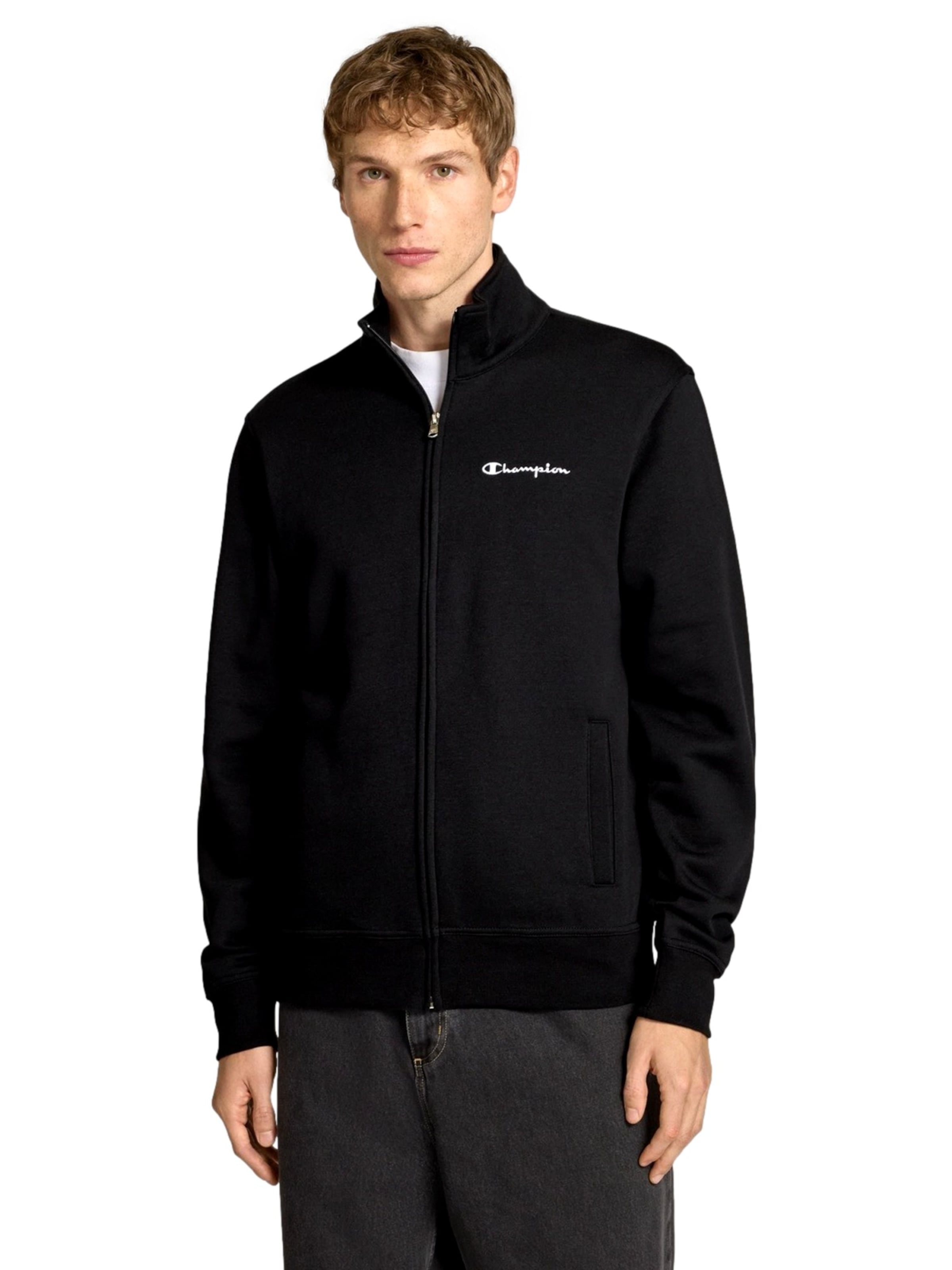 Champion Authentic Athletic Apparel Sweatjakke i sort: forside