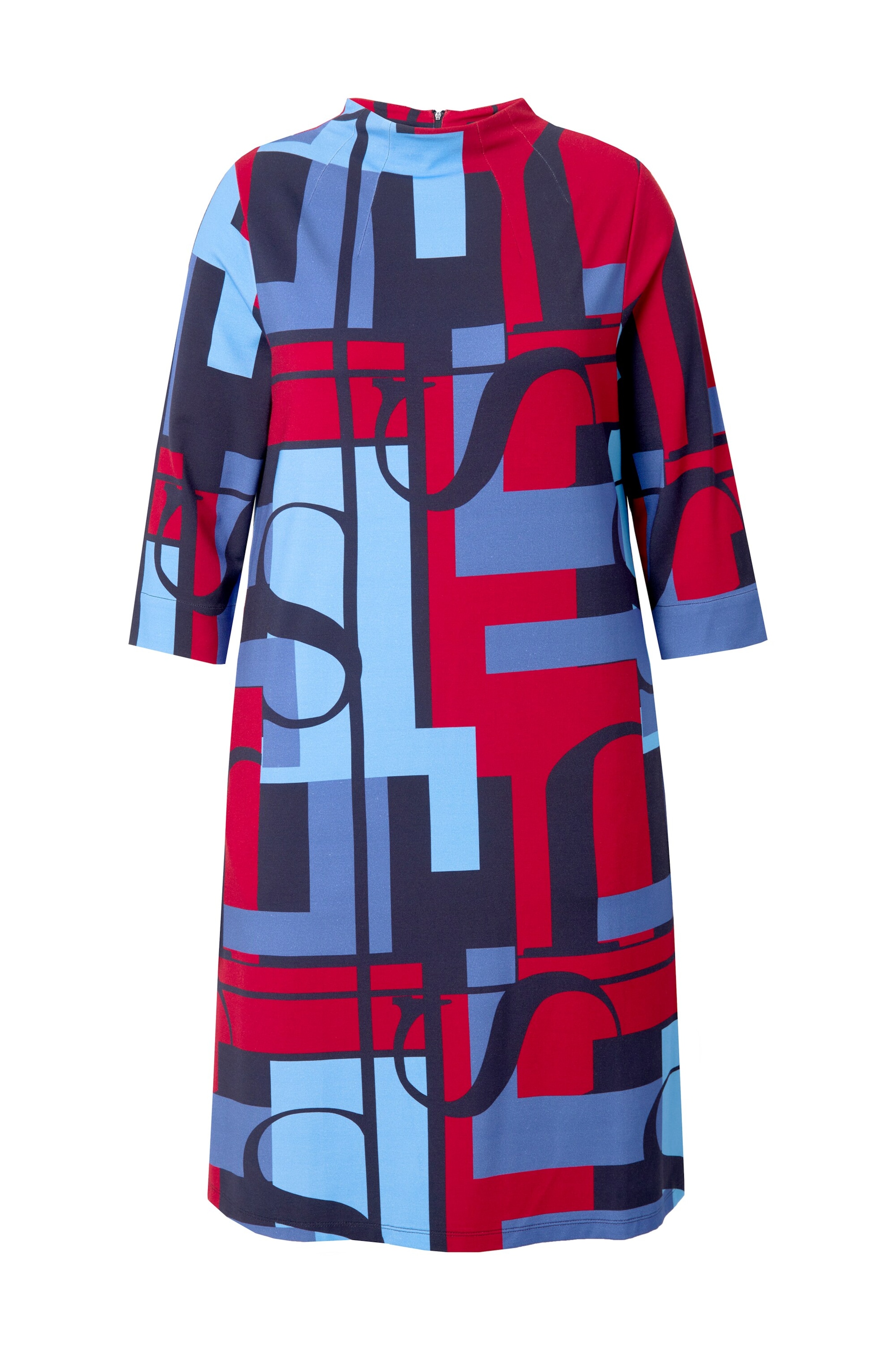 Ulla Popken Jurk in Blauw: voorkant