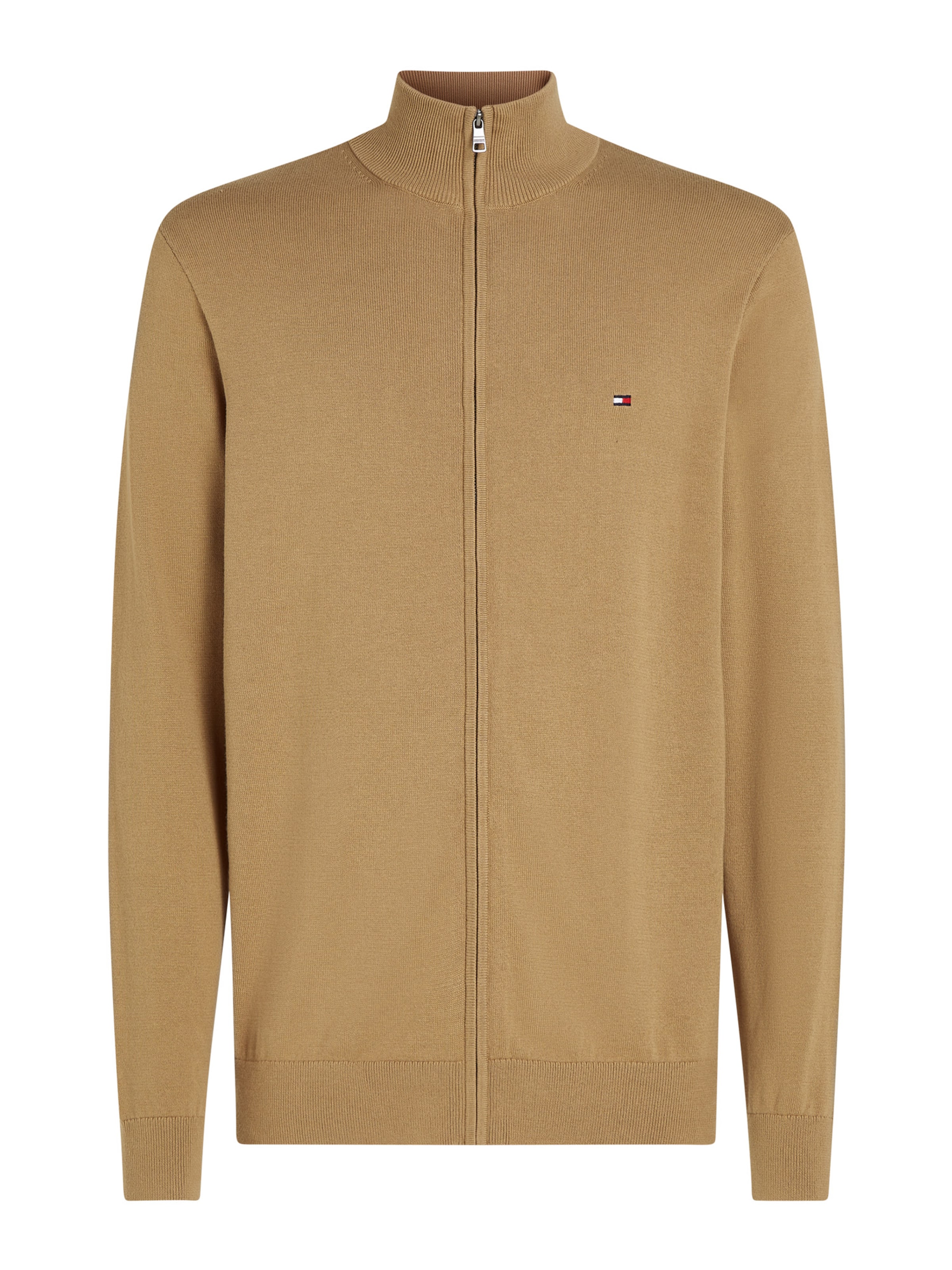 TOMMY HILFIGER Kampsun 'Essential', värv roheline: eest vaates