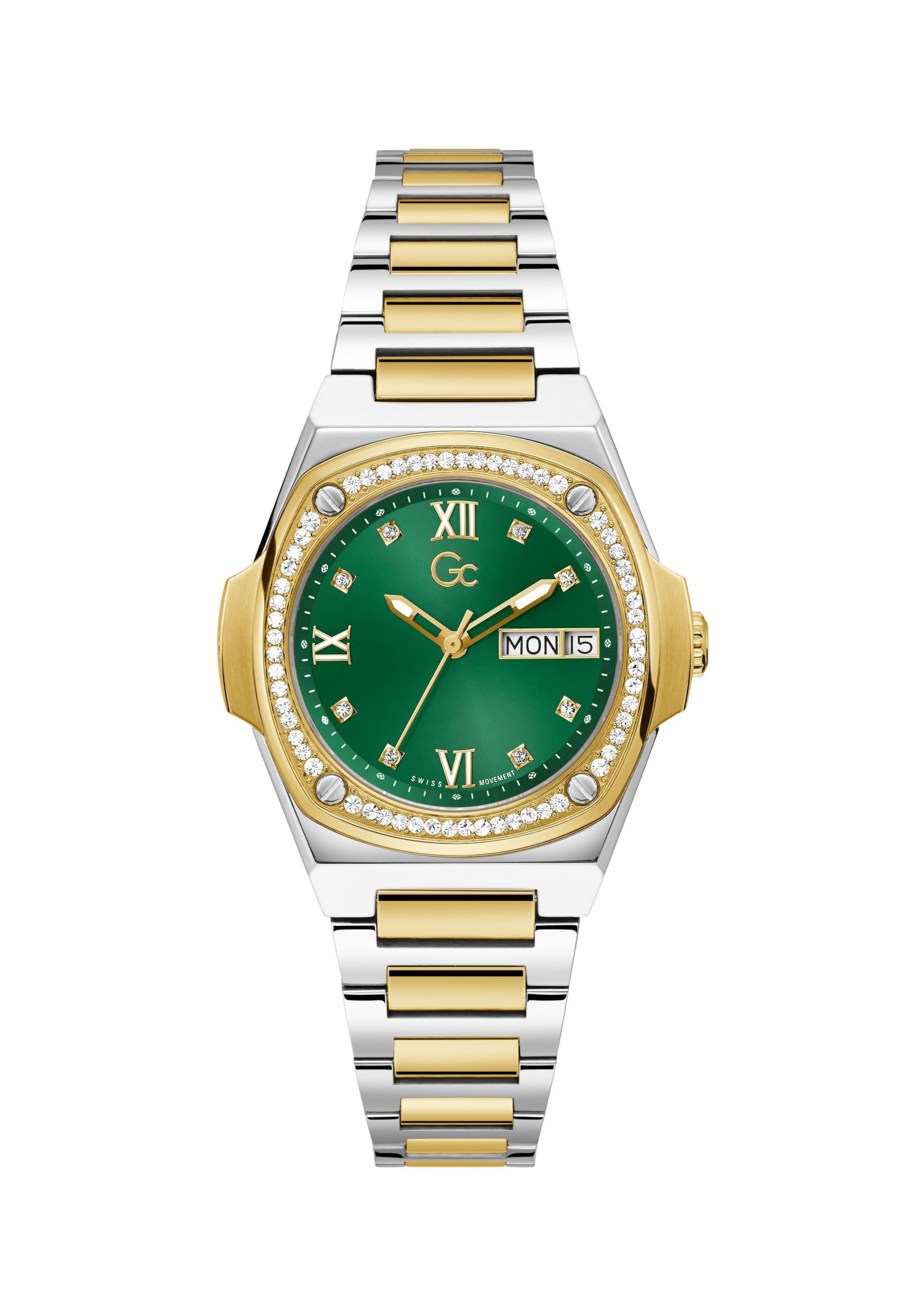 Orologio analogico 'Coussin Shape Lady' di Gc in argento: frontale