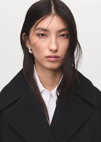 MANGO Between-Seasons Coat in Black