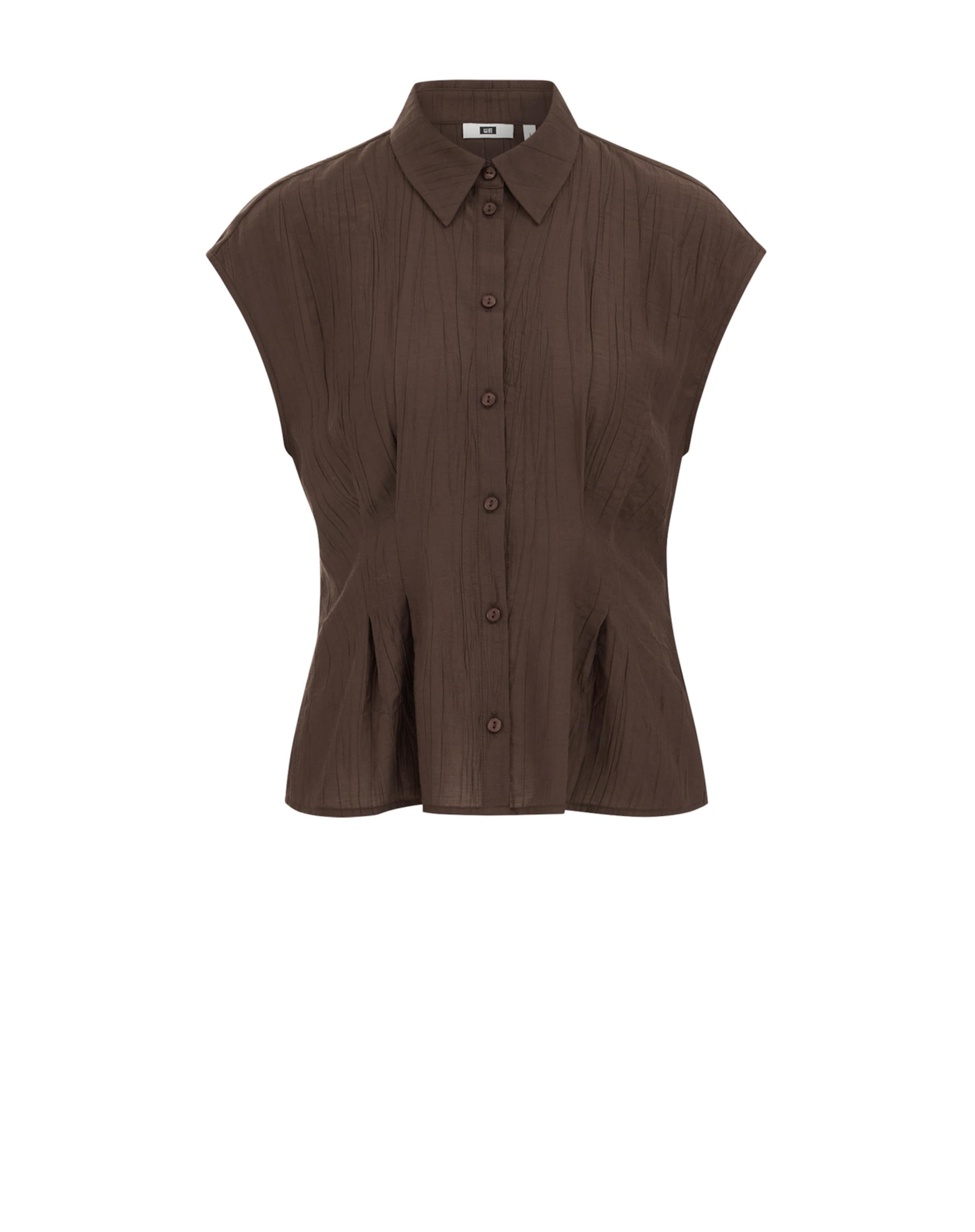 WE Fashion Blouse in Bruin: voorkant