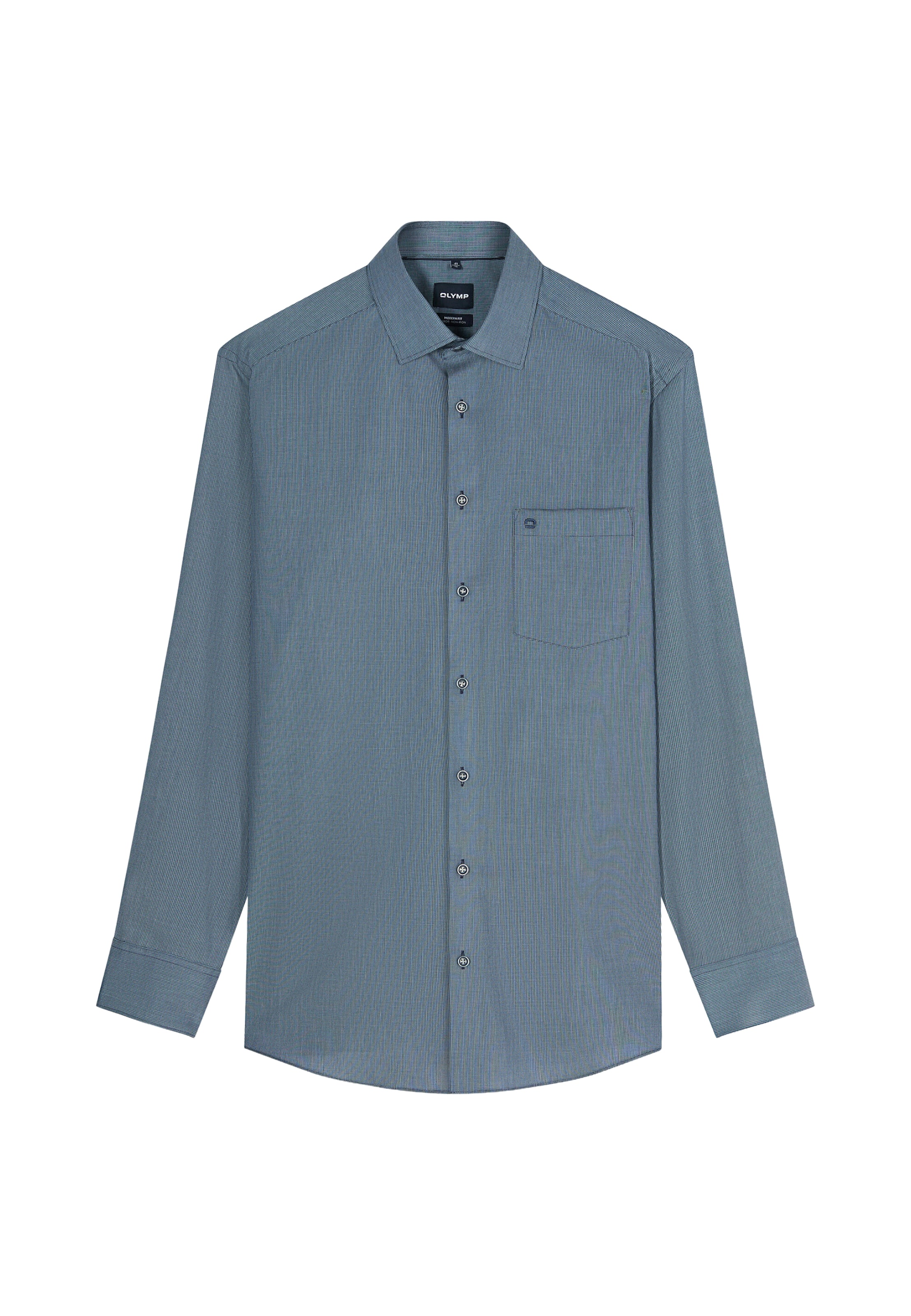 OLYMP - Ajuste regular Camisa en azul: frente