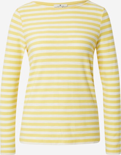 TOM TAILOR T-shirt en jaune / blanc, Vue avec produit
