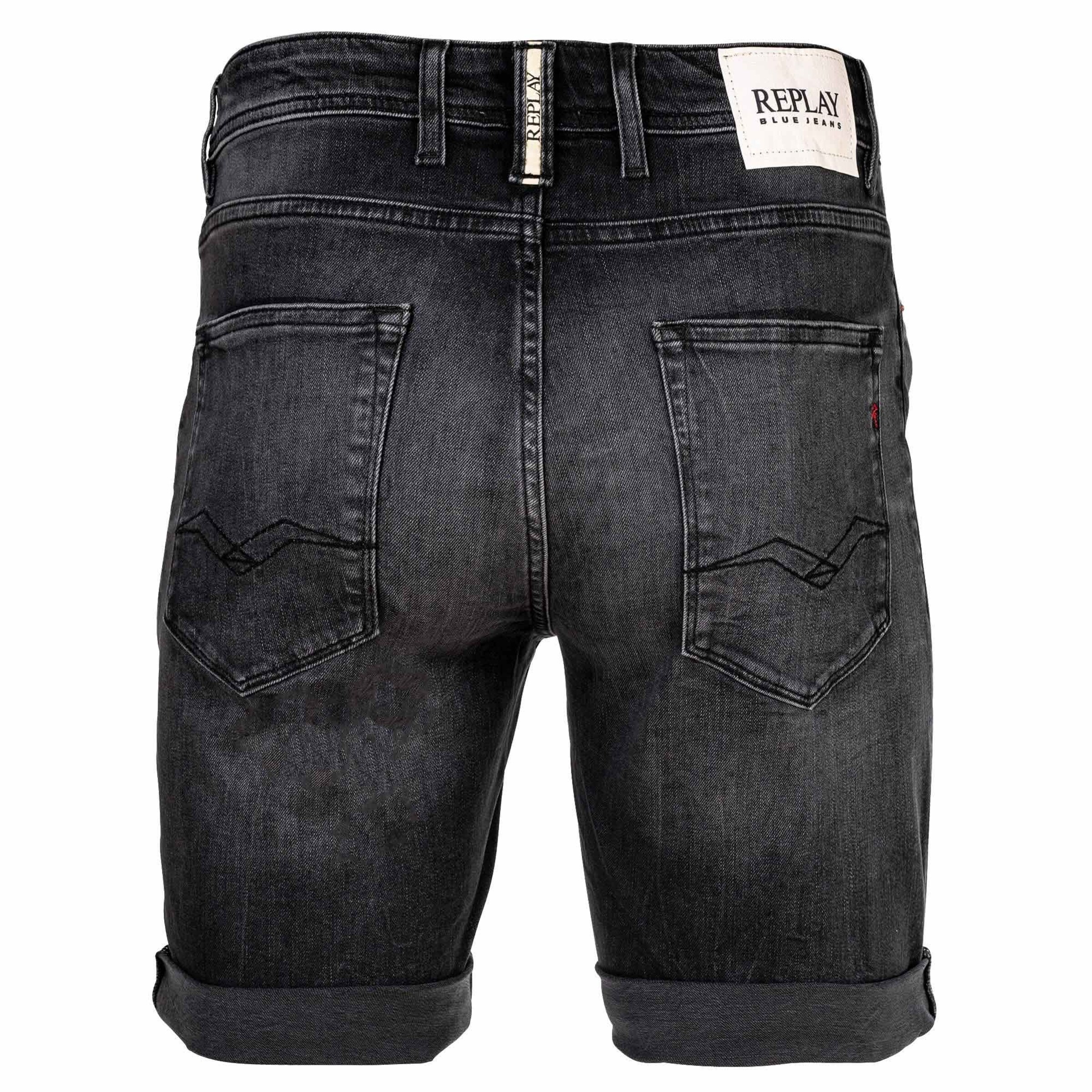 REPLAY Normální Kalhoty – černá